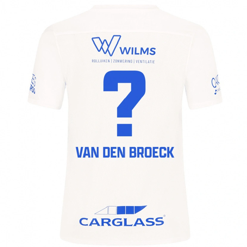 Danxen Niño Camiseta Kobe Van Den Broeck #0 Blanco 2ª Equipación 2024/25 La Camisa México