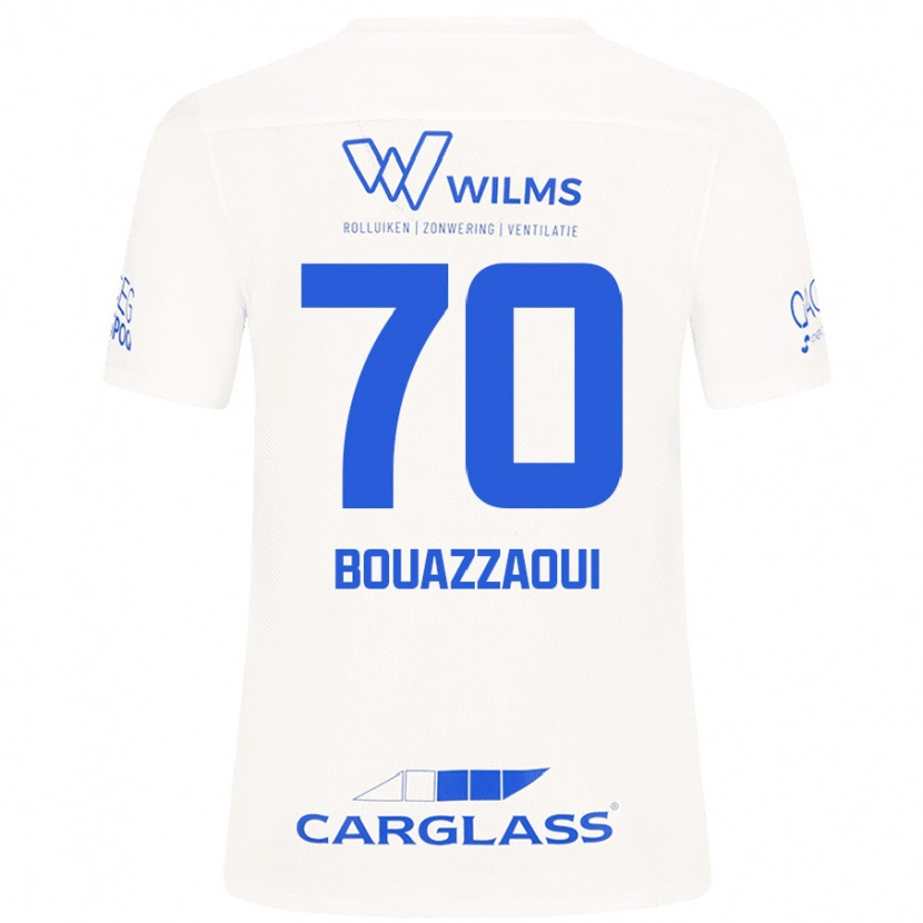 Danxen Niño Camiseta Ilyas Bouazzaoui #70 Blanco 2ª Equipación 2024/25 La Camisa México