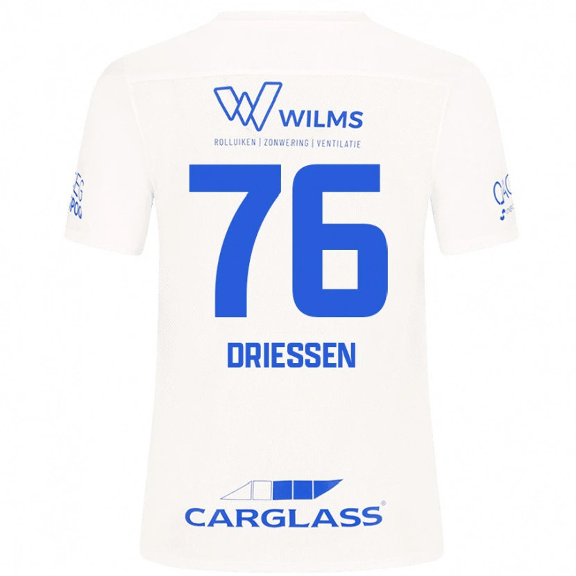 Danxen Niño Camiseta Jelle Driessen #76 Blanco 2ª Equipación 2024/25 La Camisa México