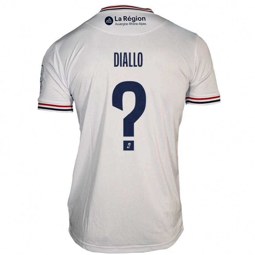 Danxen Niño Camiseta Baïla Diallo #0 Blanco 2ª Equipación 2024/25 La Camisa México