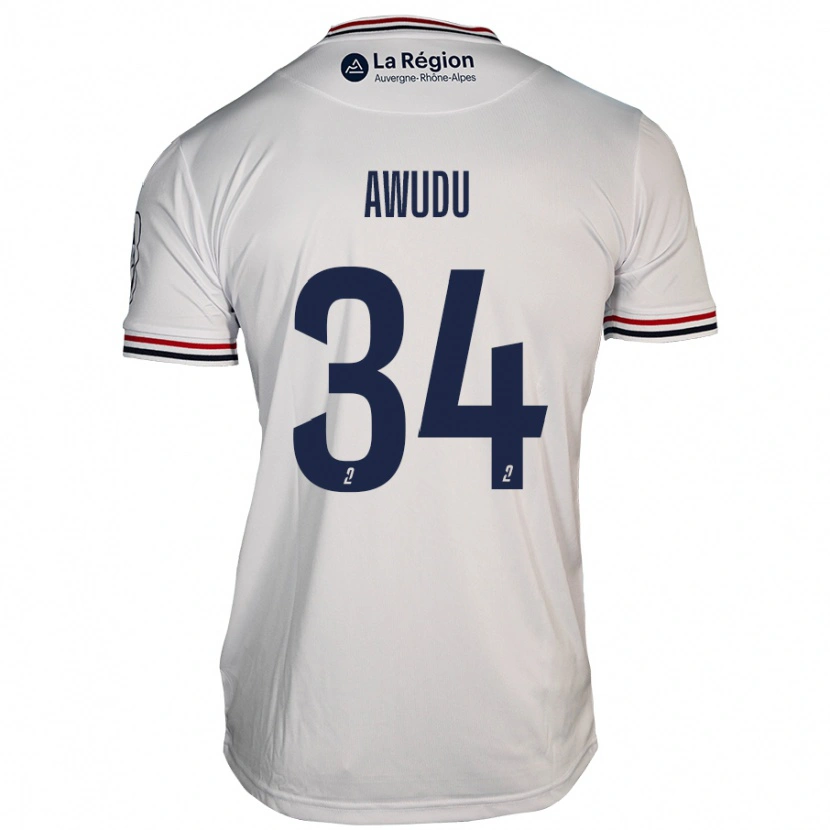 Danxen Niño Camiseta Sumaila Awudu #34 Blanco 2ª Equipación 2024/25 La Camisa México