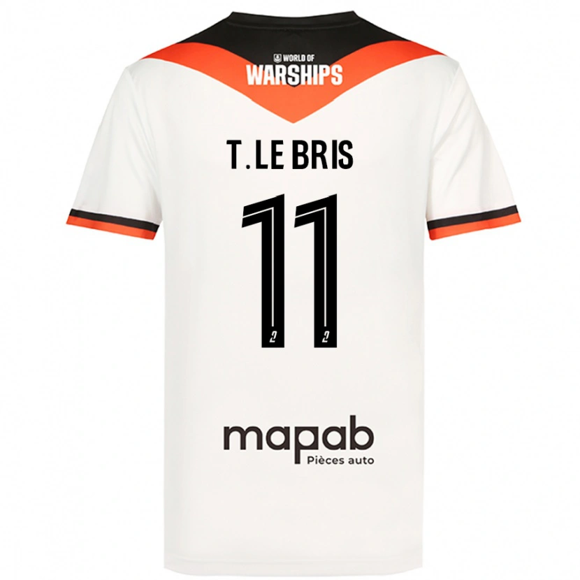 Danxen Niño Camiseta Théo Le Bris #11 Blanco 2ª Equipación 2024/25 La Camisa México