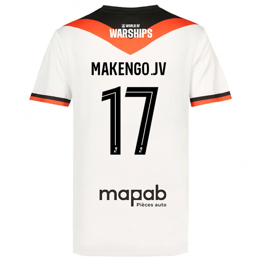 Danxen Niño Camiseta Jean-Victor Makengo #17 Blanco 2ª Equipación 2024/25 La Camisa México