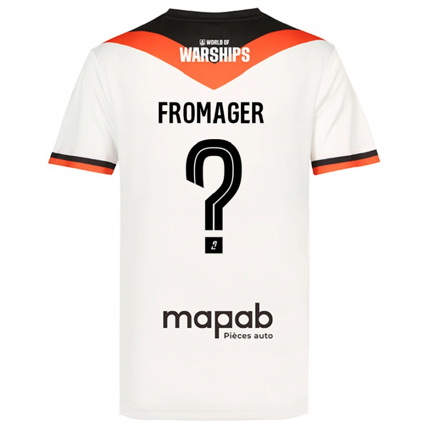 Danxen Niño Camiseta Côme Fromager #0 Blanco 2ª Equipación 2024/25 La Camisa México