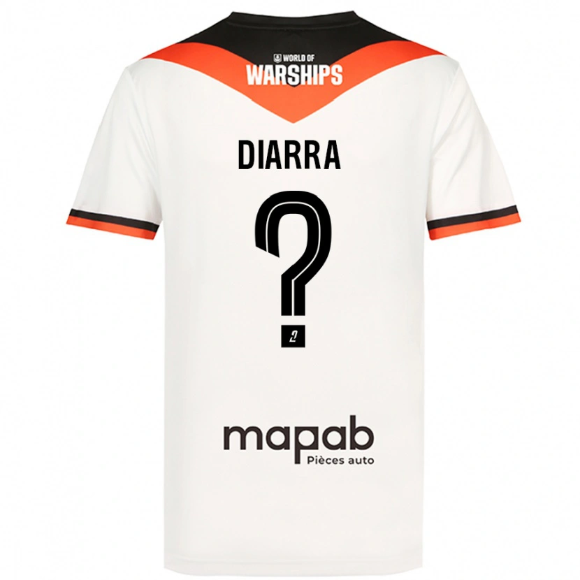 Danxen Niño Camiseta Boubakar Diarra #0 Blanco 2ª Equipación 2024/25 La Camisa México