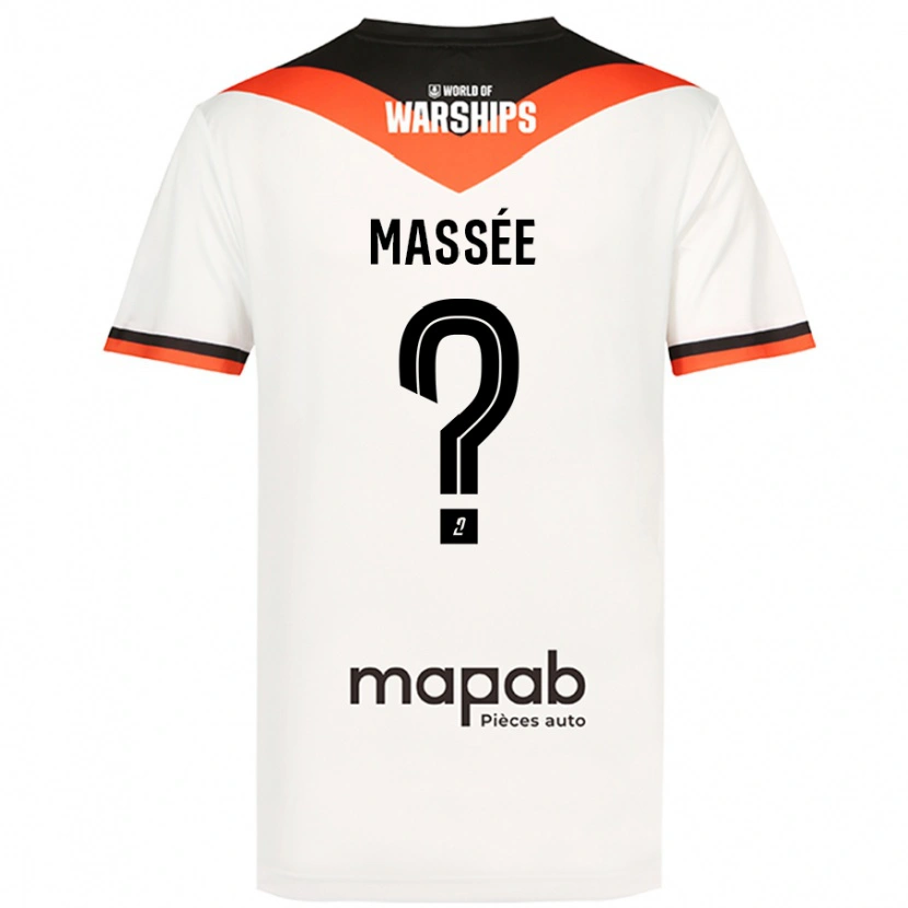 Danxen Niño Camiseta Gibril Massée #0 Blanco 2ª Equipación 2024/25 La Camisa México