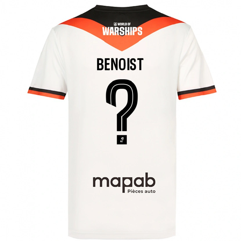 Danxen Niño Camiseta Baptiste Benoist #0 Blanco 2ª Equipación 2024/25 La Camisa México