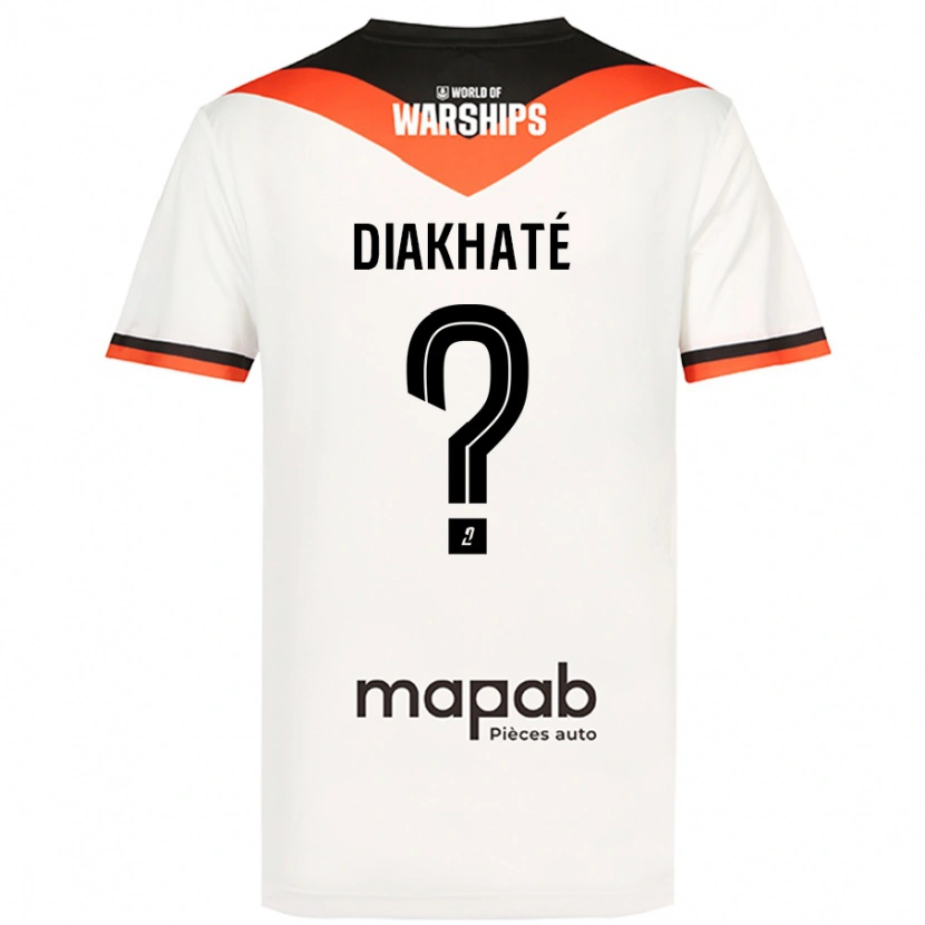 Danxen Niño Camiseta Yanis Diakhaté #0 Blanco 2ª Equipación 2024/25 La Camisa México