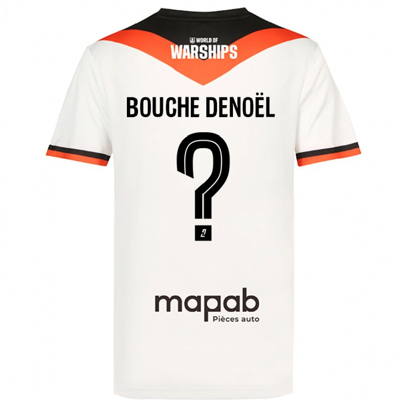 Danxen Niño Camiseta Max Bouche Denoël #0 Blanco 2ª Equipación 2024/25 La Camisa México