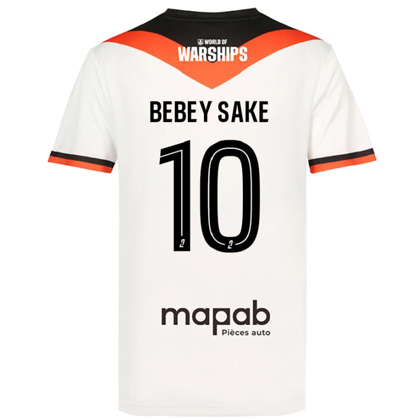 Danxen Niño Camiseta Mattéo Bebey Sake #10 Blanco 2ª Equipación 2024/25 La Camisa México