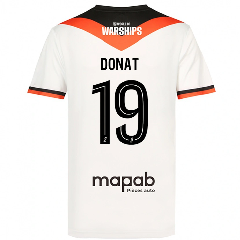 Danxen Niño Camiseta Noa Donat #19 Blanco 2ª Equipación 2024/25 La Camisa México