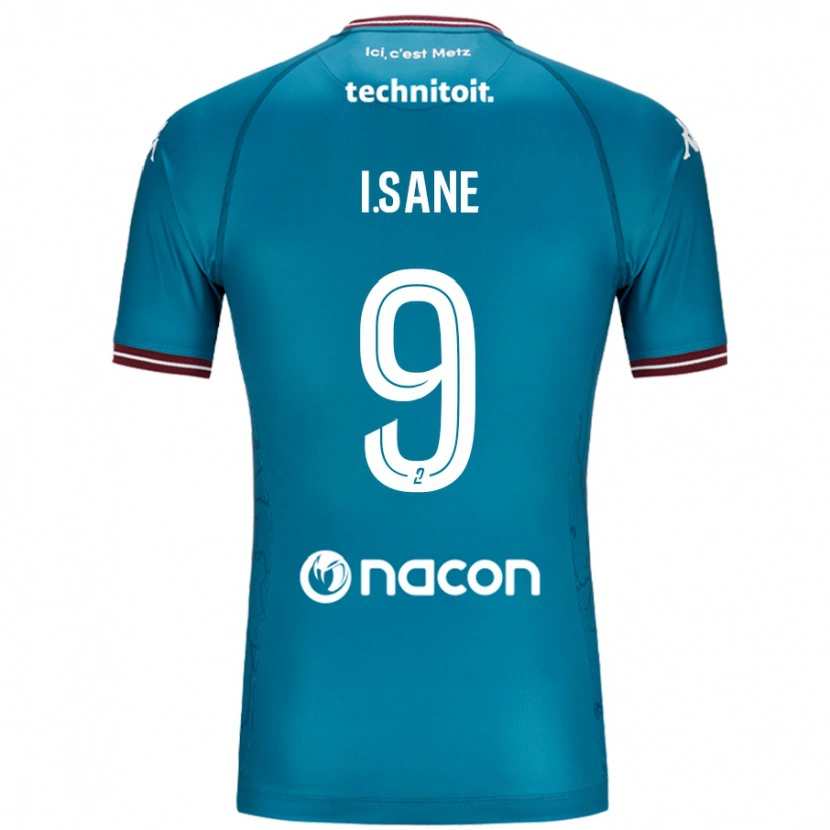 Danxen Niño Camiseta Ibou Sané #9 Azul Petróleo 2ª Equipación 2024/25 La Camisa México