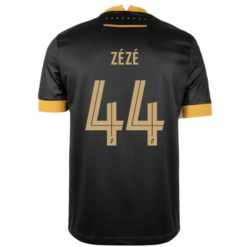 Danxen Niño Camiseta Nathan Zézé #44 Negro Marrón 2ª Equipación 2024/25 La Camisa México