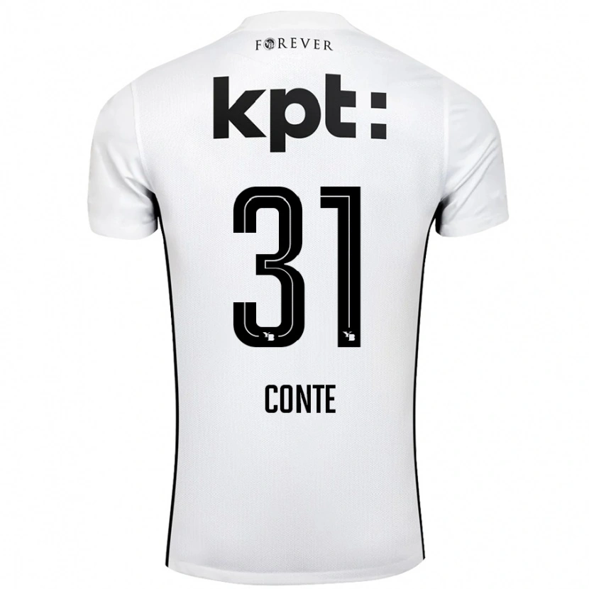 Danxen Niño Camiseta Facinet Conte #31 Blanco Negro 2ª Equipación 2024/25 La Camisa México