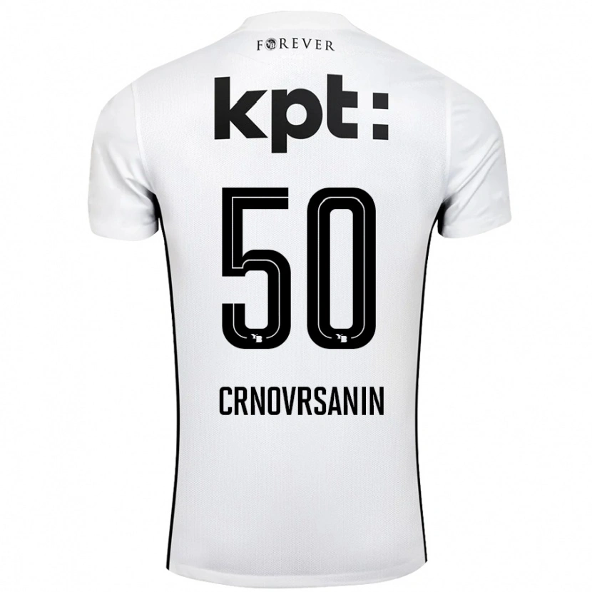 Danxen Niño Camiseta Sadin Crnovrsanin #50 Blanco Negro 2ª Equipación 2024/25 La Camisa México
