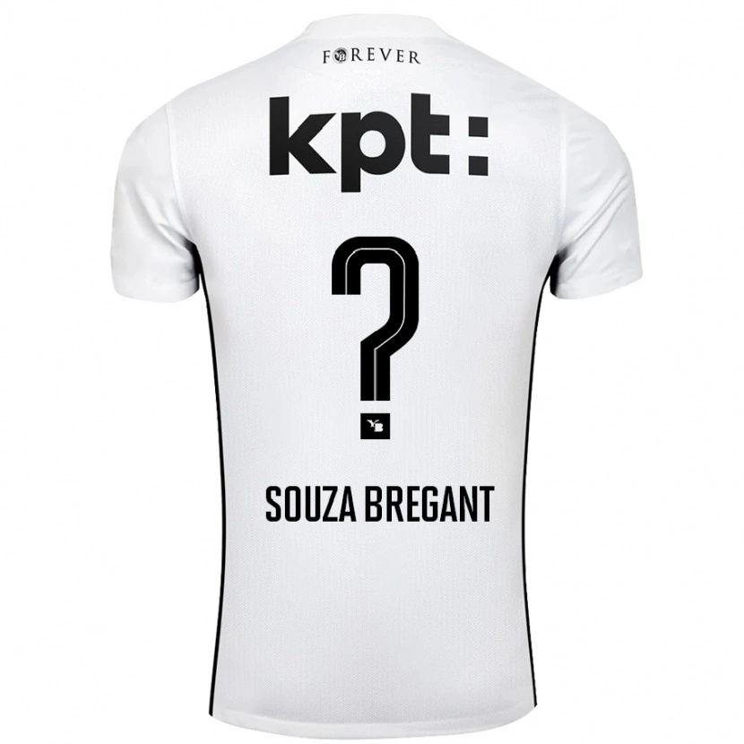 Danxen Niño Camiseta Pietro Souza Bregant #0 Blanco Negro 2ª Equipación 2024/25 La Camisa México