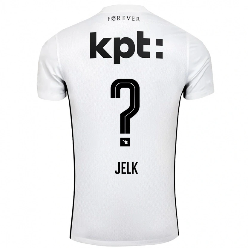 Danxen Niño Camiseta Jano Jelk #0 Blanco Negro 2ª Equipación 2024/25 La Camisa México