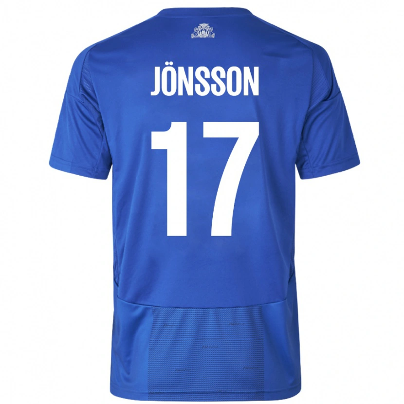 Danxen Niño Camiseta Neo Jönsson #17 Blanco Azul 2ª Equipación 2024/25 La Camisa México