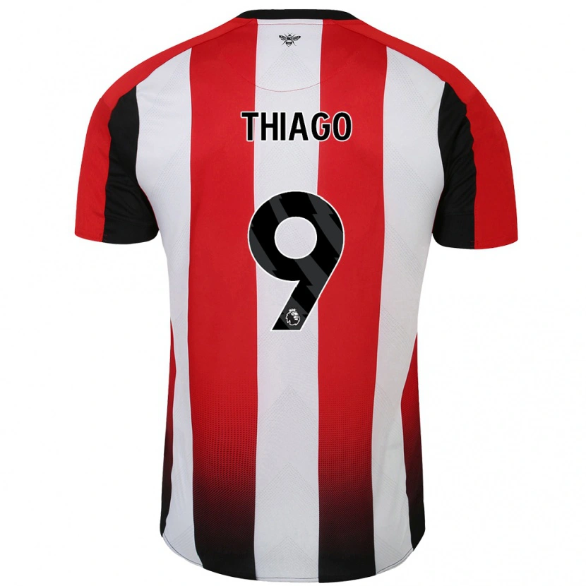 Danxen Hombre Camiseta Igor Thiago #9 Rojo Blanco 1ª Equipación 2024/25 La Camisa México