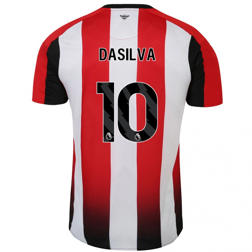 Danxen Hombre Camiseta Josh Dasilva #10 Rojo Blanco 1ª Equipación 2024/25 La Camisa México