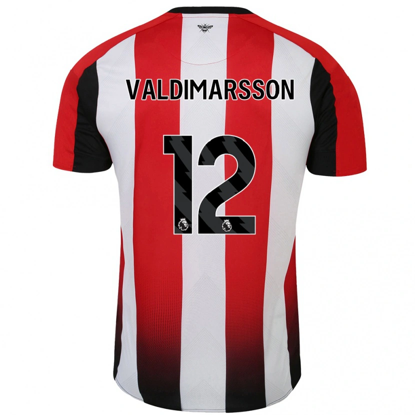 Danxen Hombre Camiseta Hákon Rafn Valdimarsson #12 Rojo Blanco 1ª Equipación 2024/25 La Camisa México