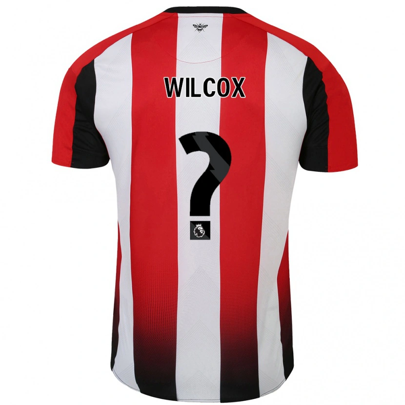 Danxen Hombre Camiseta Max Wilcox #0 Rojo Blanco 1ª Equipación 2024/25 La Camisa México