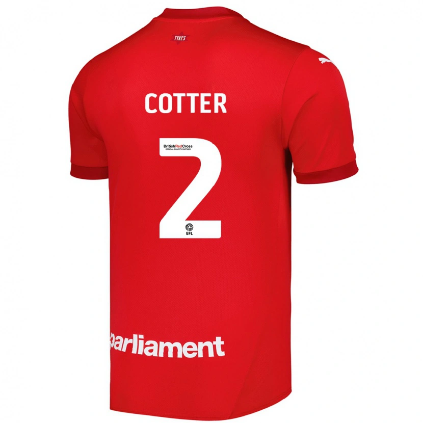 Danxen Hombre Camiseta Barry Cotter #2 Rojo 1ª Equipación 2024/25 La Camisa México