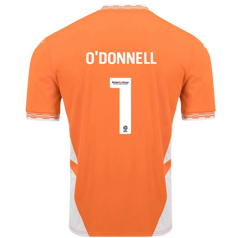 Danxen Hombre Camiseta Richard O'donnell #1 Naranja Blanco 1ª Equipación 2024/25 La Camisa México