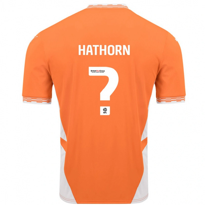 Danxen Hombre Camiseta Erin Hathorn #0 Naranja Blanco 1ª Equipación 2024/25 La Camisa México