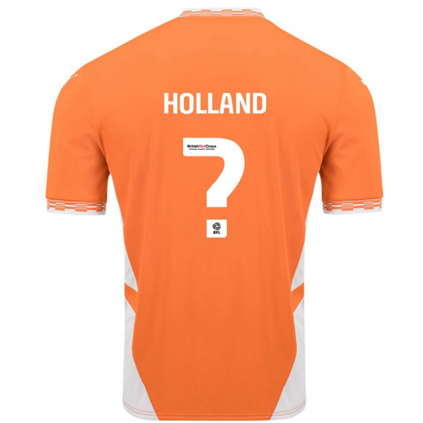 Danxen Hombre Camiseta Bella Holland #0 Naranja Blanco 1ª Equipación 2024/25 La Camisa México