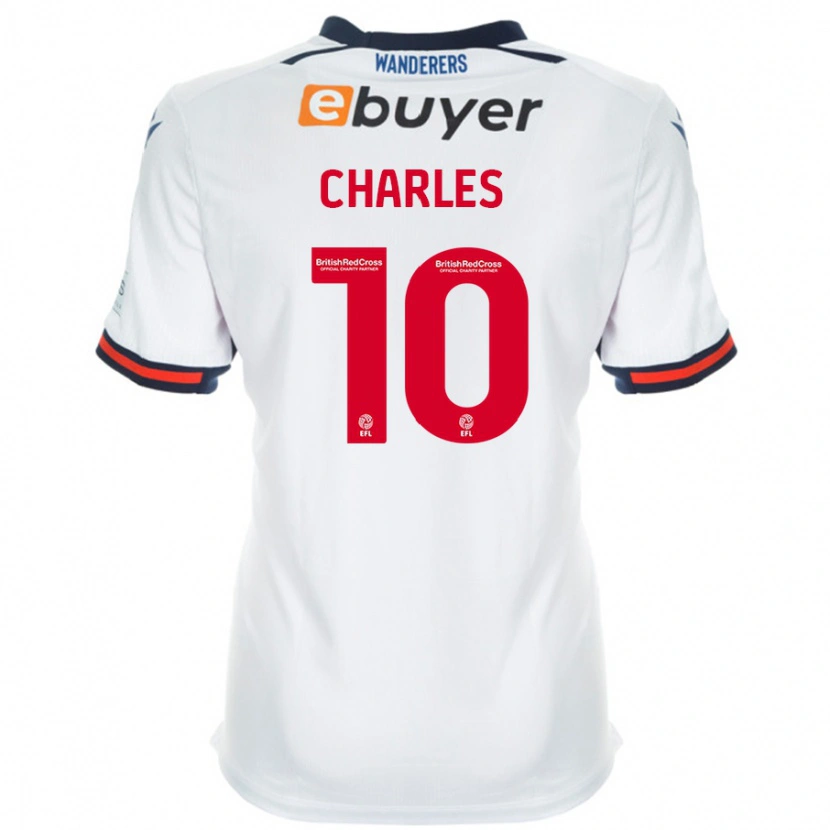 Danxen Hombre Camiseta Dion Charles #10 Blanco 1ª Equipación 2024/25 La Camisa México
