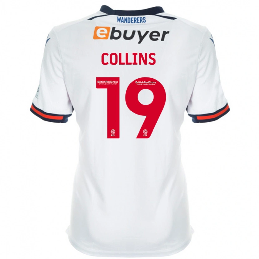 Danxen Hombre Camiseta Aaron Collins #19 Blanco 1ª Equipación 2024/25 La Camisa México