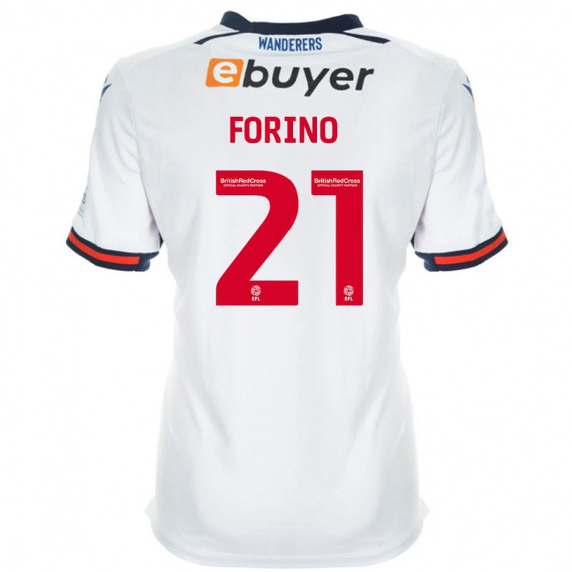 Danxen Hombre Camiseta Chris Forino #21 Blanco 1ª Equipación 2024/25 La Camisa México