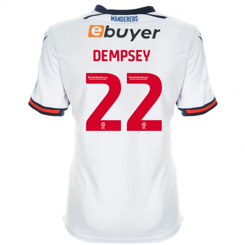 Danxen Hombre Camiseta Kyle Dempsey #22 Blanco 1ª Equipación 2024/25 La Camisa México