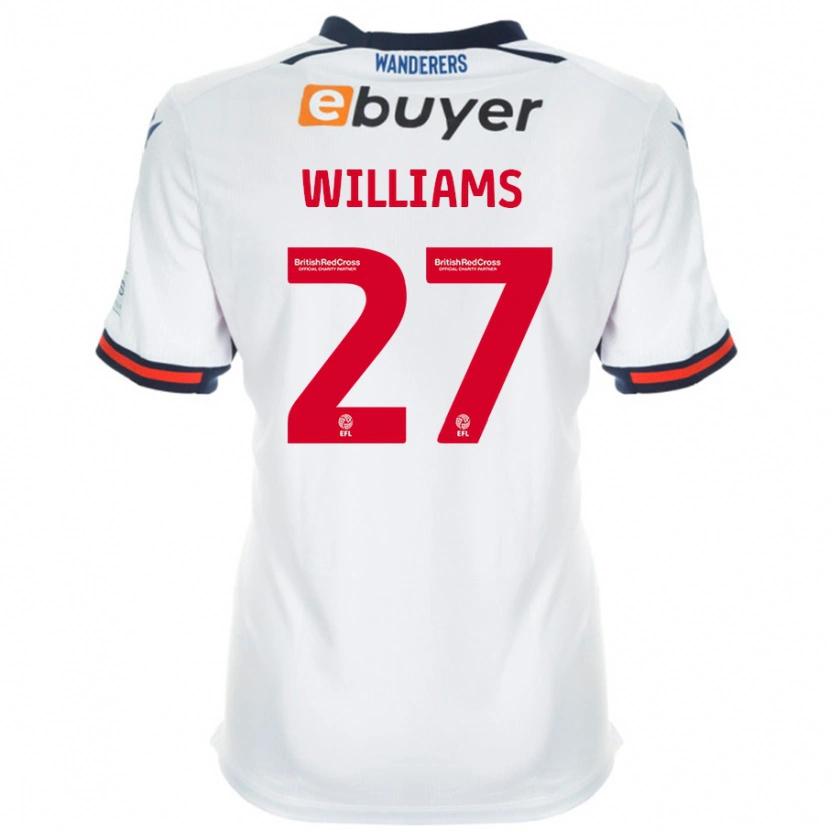 Danxen Hombre Camiseta Randell Williams #27 Blanco 1ª Equipación 2024/25 La Camisa México
