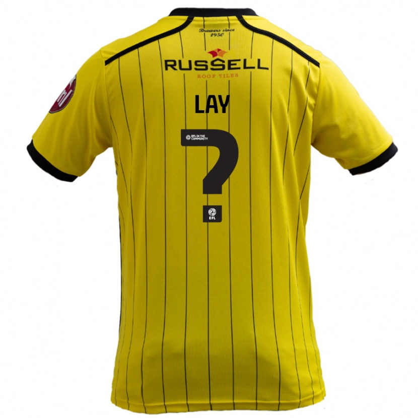 Danxen Hombre Camiseta Matty Lay #0 Amarillo 1ª Equipación 2024/25 La Camisa México