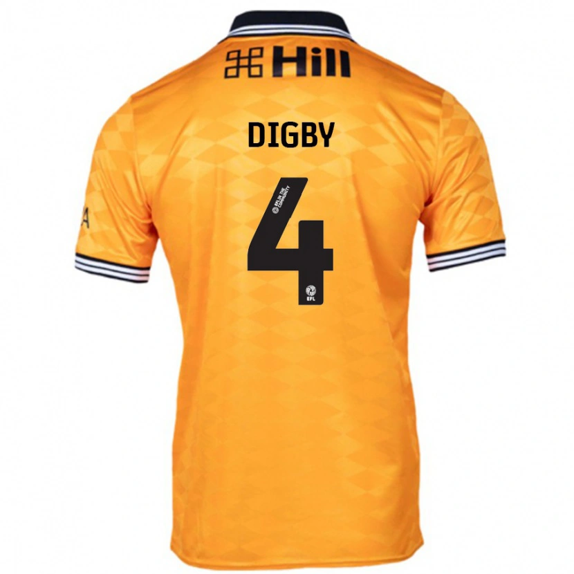 Danxen Hombre Camiseta Paul Digby #4 Naranja 1ª Equipación 2024/25 La Camisa México
