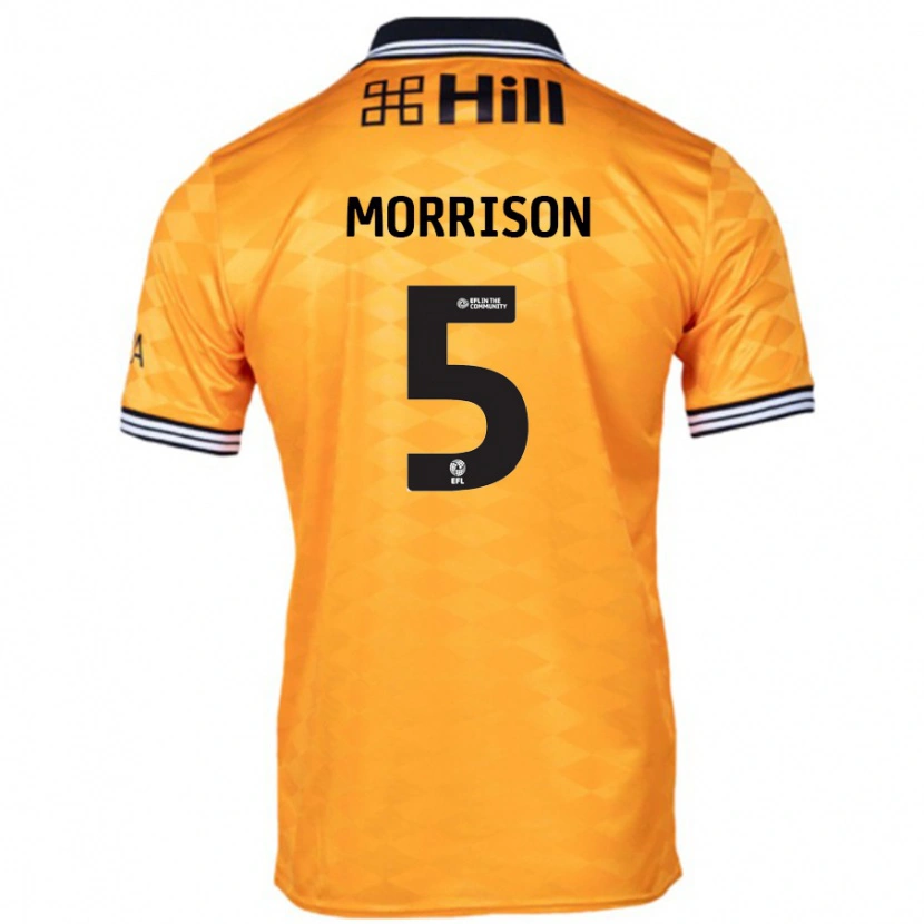Danxen Hombre Camiseta Michael Morrison #5 Naranja 1ª Equipación 2024/25 La Camisa México