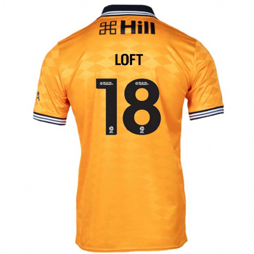 Danxen Hombre Camiseta Ryan Loft #18 Naranja 1ª Equipación 2024/25 La Camisa México