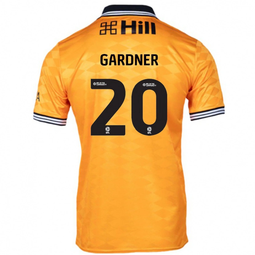 Danxen Hombre Camiseta Gary Gardner #20 Naranja 1ª Equipación 2024/25 La Camisa México