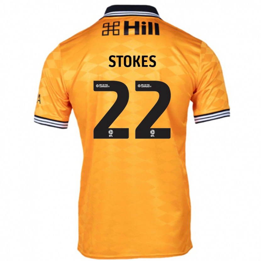 Danxen Hombre Camiseta Josh Stokes #22 Naranja 1ª Equipación 2024/25 La Camisa México