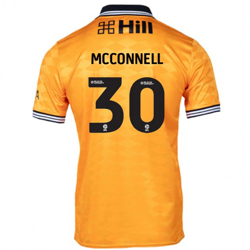Danxen Hombre Camiseta Glenn Mcconnell #30 Naranja 1ª Equipación 2024/25 La Camisa México