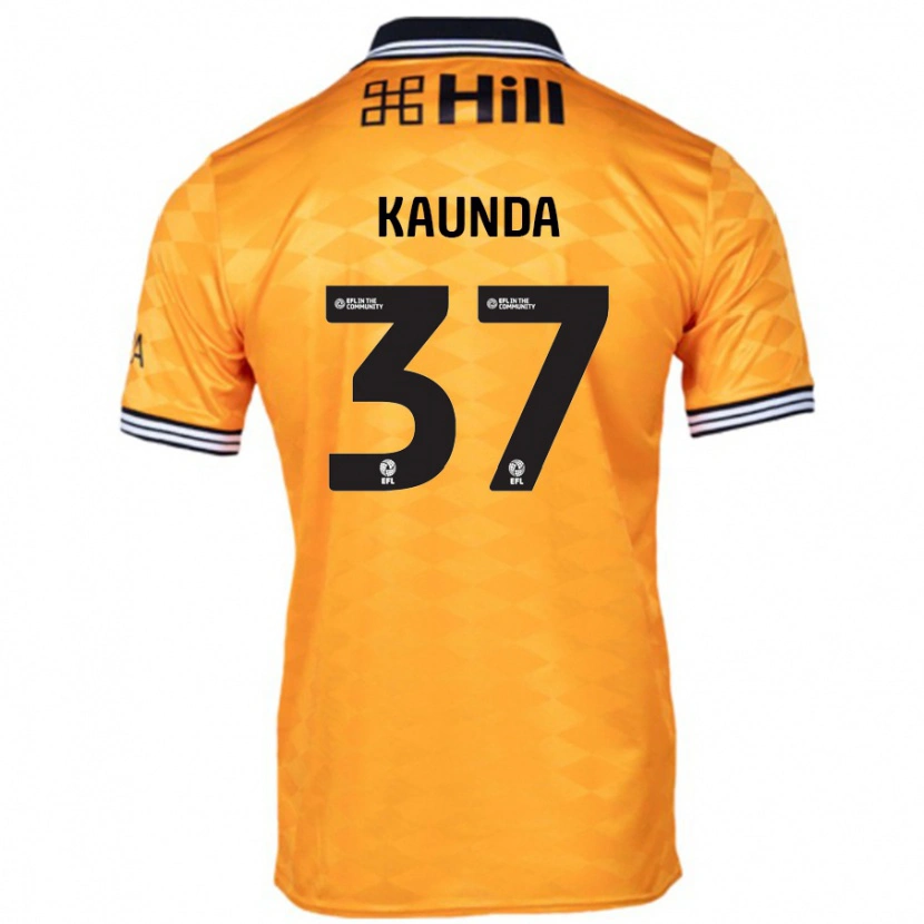 Danxen Hombre Camiseta Amaru Kaunda #37 Naranja 1ª Equipación 2024/25 La Camisa México