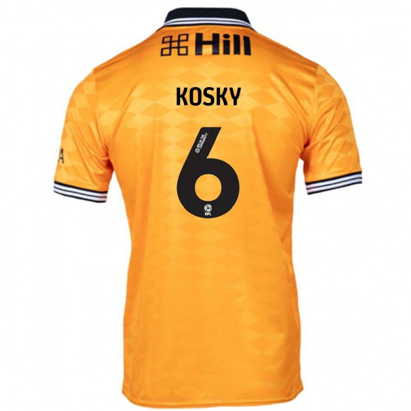 Danxen Hombre Camiseta Rachel Kosky #6 Naranja 1ª Equipación 2024/25 La Camisa México
