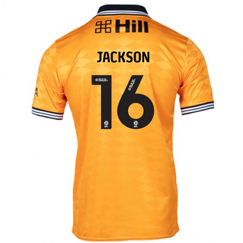 Danxen Hombre Camiseta Abbie Jackson #16 Naranja 1ª Equipación 2024/25 La Camisa México