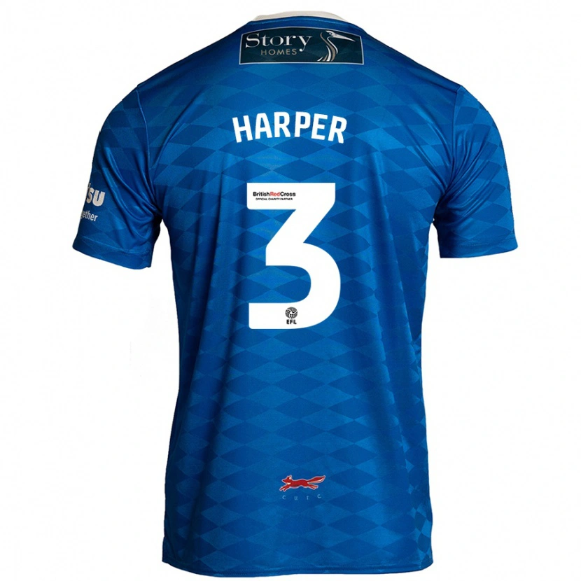 Danxen Hombre Camiseta Cameron Harper #3 Azul 1ª Equipación 2024/25 La Camisa México