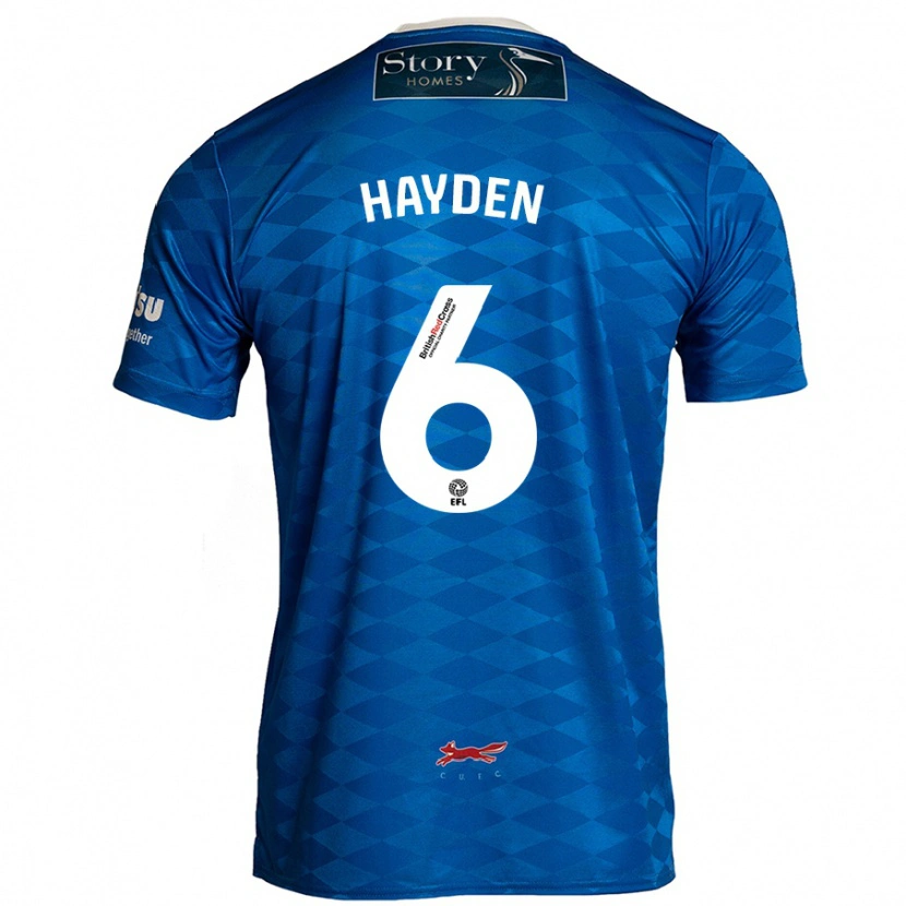 Danxen Hombre Camiseta Aaron Hayden #6 Azul 1ª Equipación 2024/25 La Camisa México