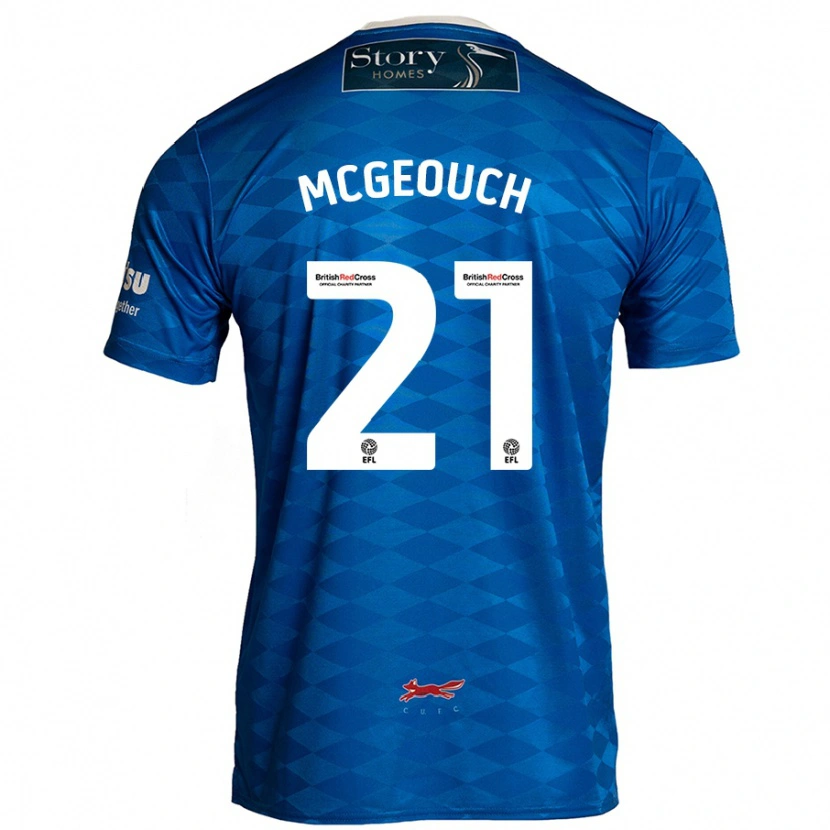 Danxen Hombre Camiseta Dylan Mcgeouch #21 Azul 1ª Equipación 2024/25 La Camisa México