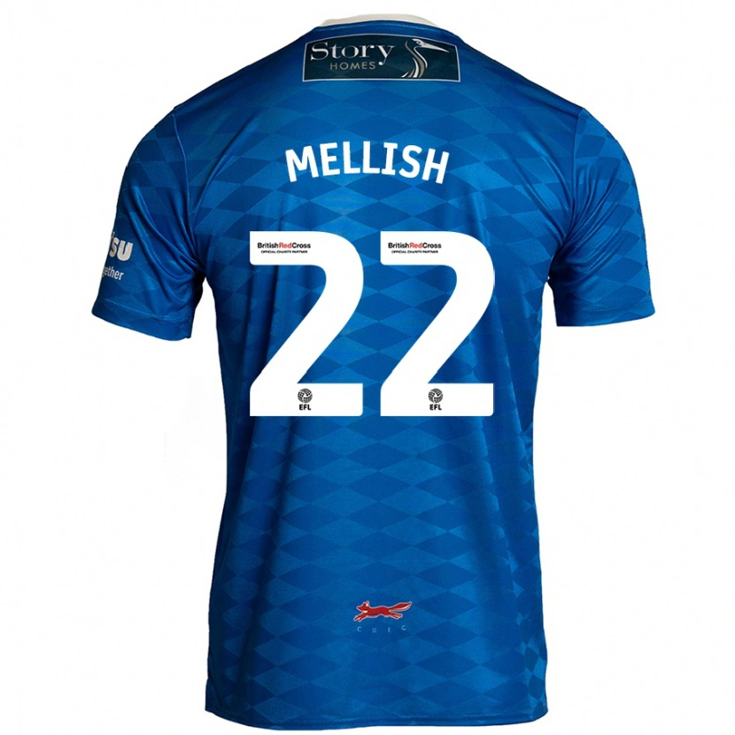 Danxen Hombre Camiseta Jon Mellish #22 Azul 1ª Equipación 2024/25 La Camisa México