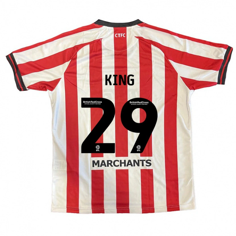 Danxen Hombre Camiseta Tom King #29 Rojo Blanco 1ª Equipación 2024/25 La Camisa México